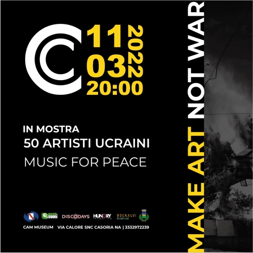 DISCODAYS SOSTIENE E PROMUOVE “AKE ART NOT WAR“ 11 MARZO 2022 ORE 20.00